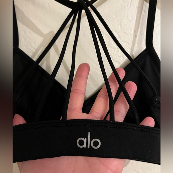 ALO Sunny Strappy Bra Black Sz XS - Picture 6 of 8
